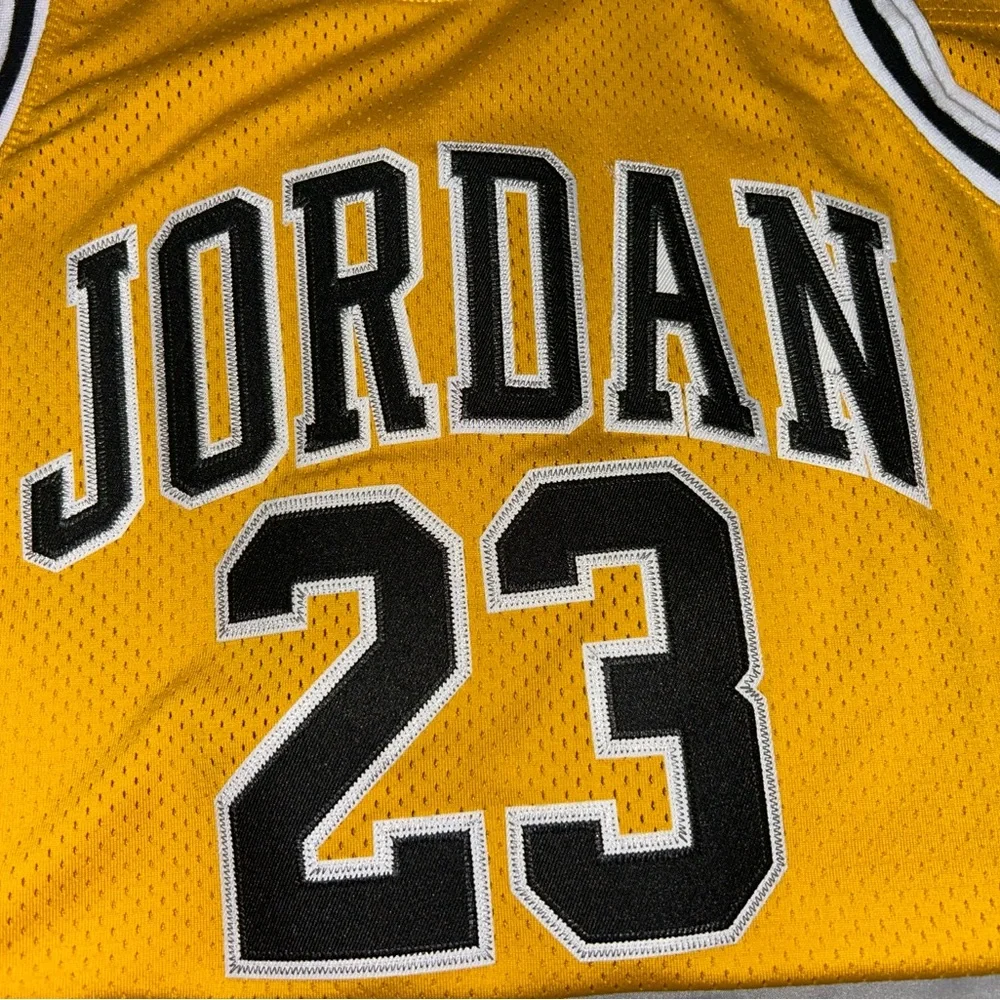 Jordan Yellow Basketball Jersey. Jordan 23 - Picture 7 of 7